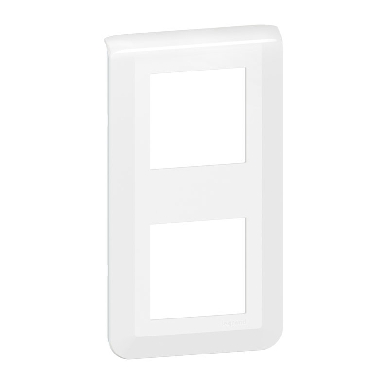 Legrand 078822L - Plaque de finition verticale Mosaic pour 2x2 modules blanc