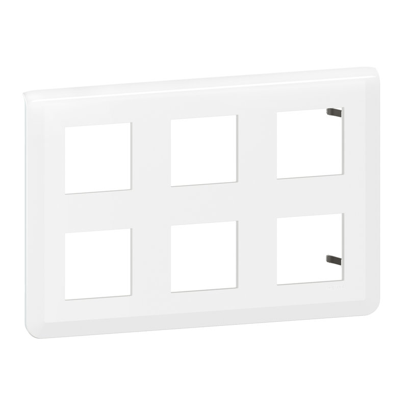 Legrand 078832L - Plaque de finition Mosaic pour 2x3x2 modules blanc