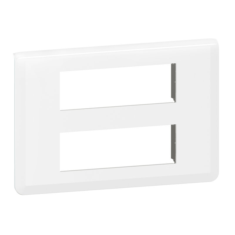 Legrand 078836L - Plaque de finition Mosaic pour 2x6 modules blanc