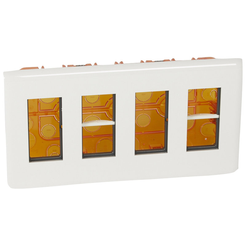 Legrand 078874L - Kit poste de travail encastré Mosaic pour 4x4 modules