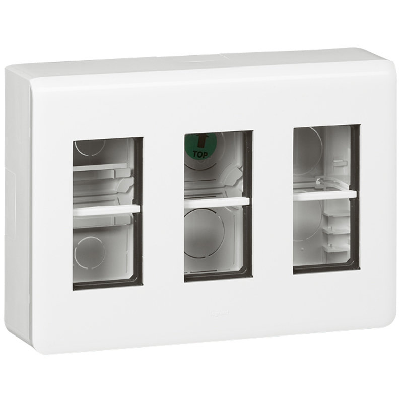 Legrand 078887L - Kit poste de travail en saillie Mosaic pour 3x4 modules