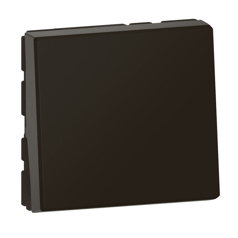 Legrand 079140L - Poussoir ou poussoir inverseur Mosaic Easy-Led 6A 250V~ 2 modules - noir mat
