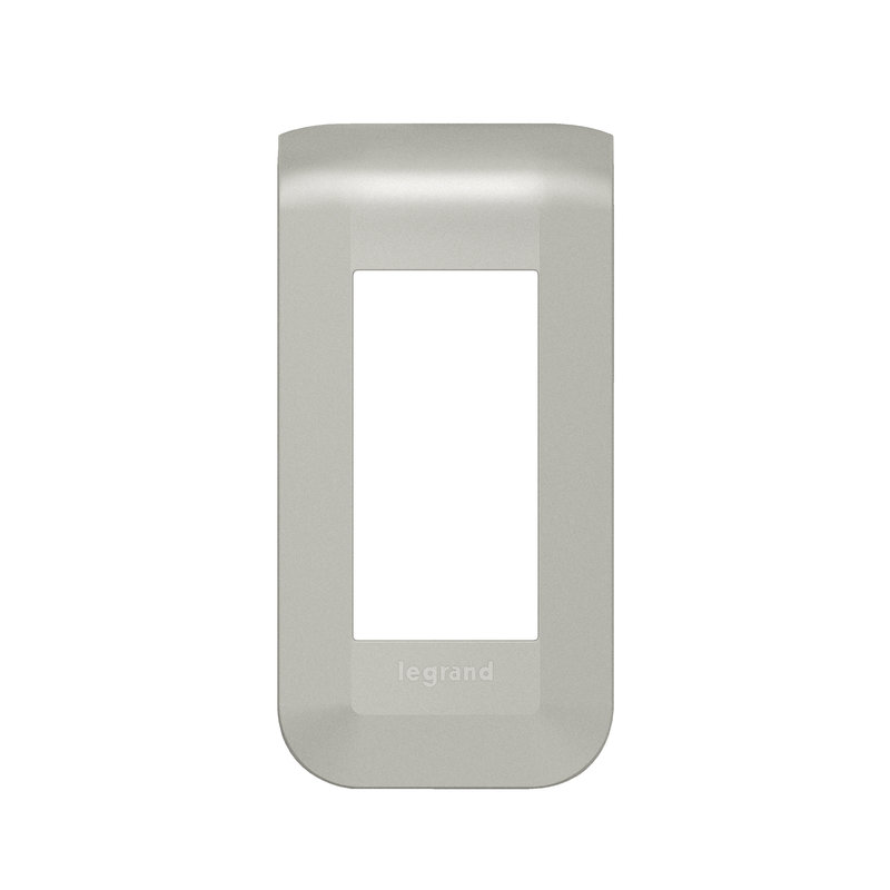 Legrand 079301L - Plaque de finition Mosaic pour 1 module alu