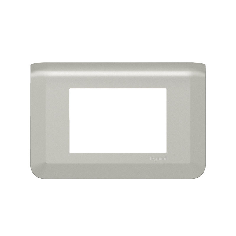 Legrand 079303L - Plaque de finition Mosaic pour 3 modules alu