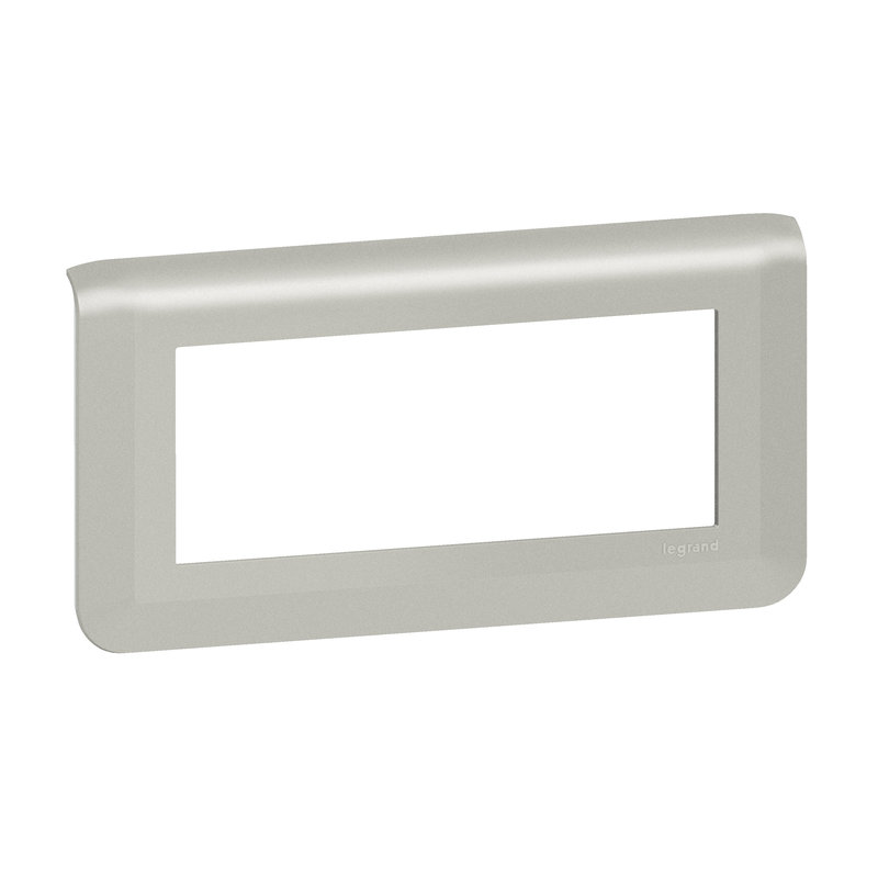 Legrand 079315L - Plaque de finition horizontale Mosaic pour 5 modules alu