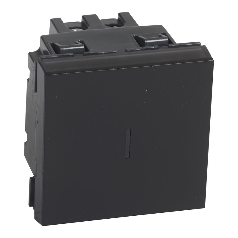 Legrand 079321L - Permutateur 10AX 250V~ Mosaic 2 modules - noir mat