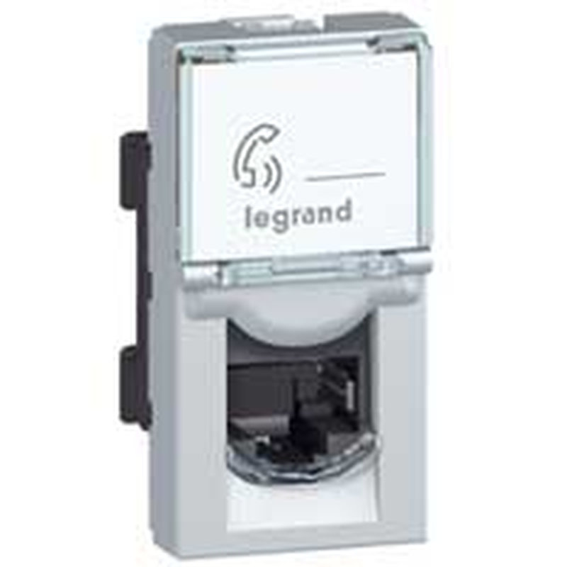 Legrand 079452 - Prise RJ45 catégorie5e FTP Mosaic 1 module - alu