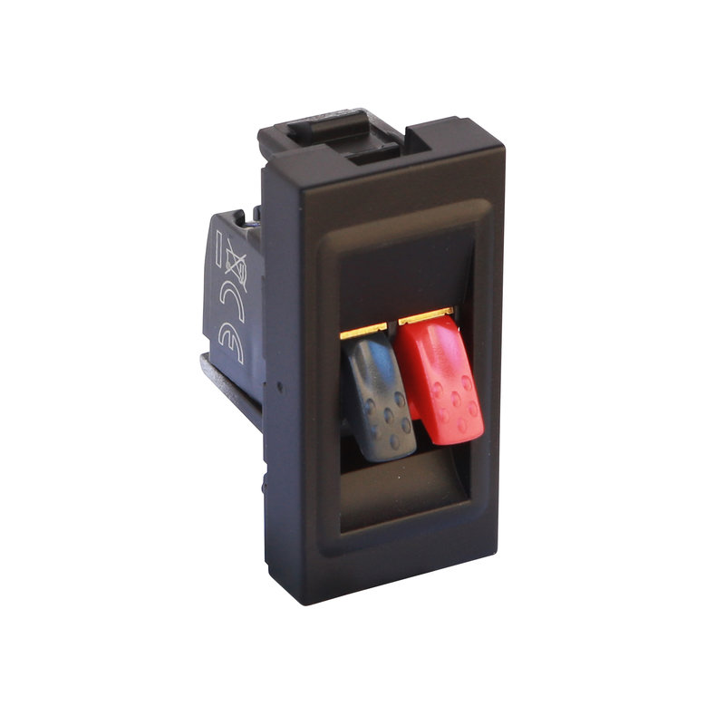 Legrand 079550L - Prise haut-parleur Mosaic 1 module - noir mat