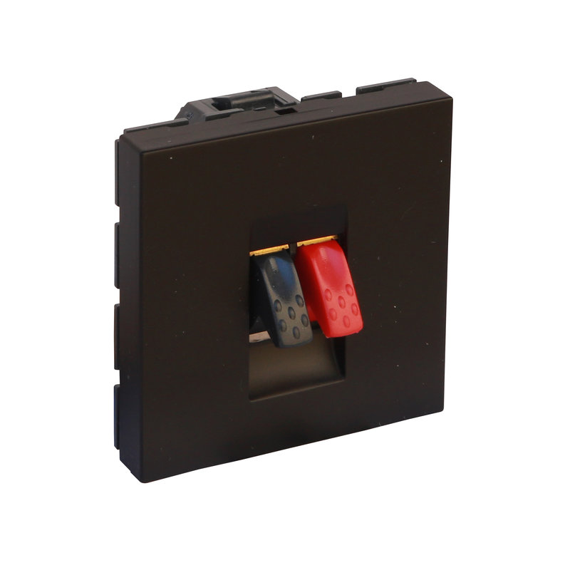 Legrand 079551L - Prise haut-parleur Mosaic 2 modules - noir mat
