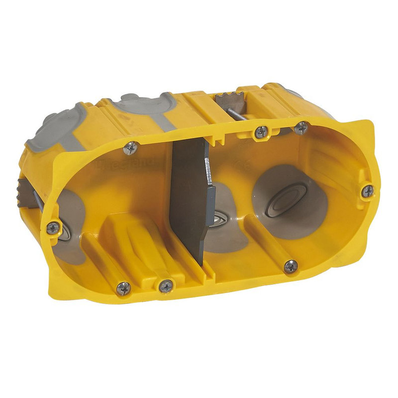 Legrand 080032 - Boîte multipostes Eco Batibox 2 postes ou 4 à 5 modules - profondeur 50mm
