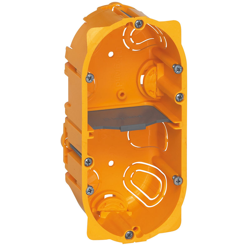 Legrand 080052 - Boîte 2 postes ou 4 à 5 modules Batibox pour cloisons sèches - profondeur 50mm
