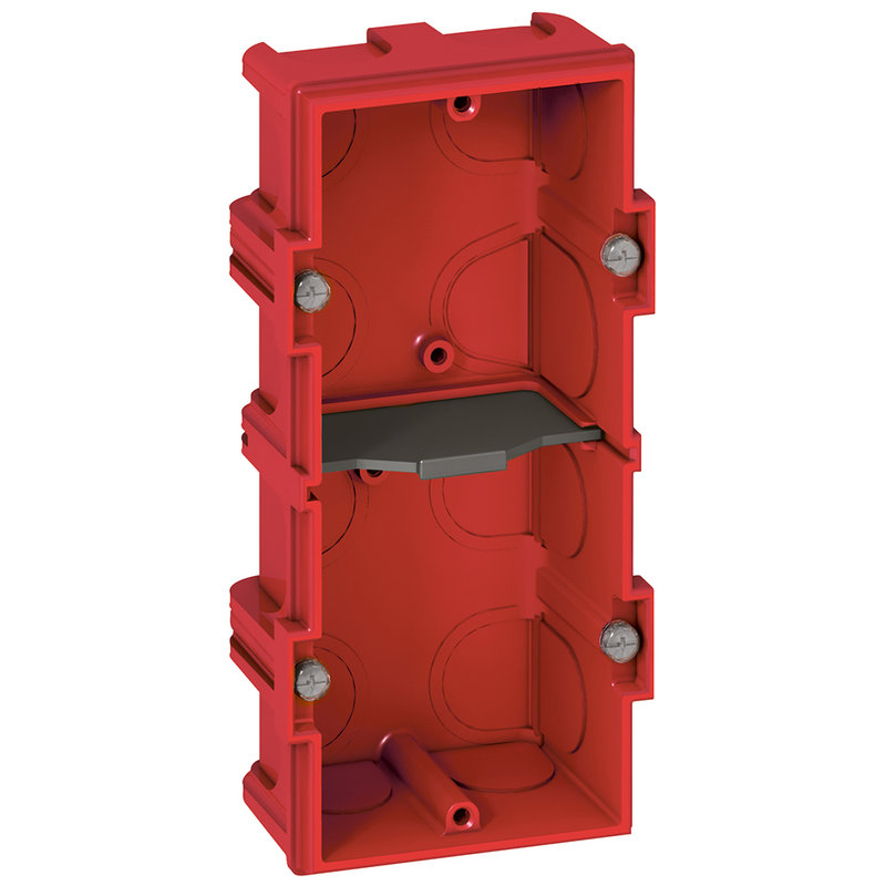Legrand 080142 - Boîte multiposte Batibox maçonnerie 2 postes ou 4 à 5 modules - profondeur 40mm