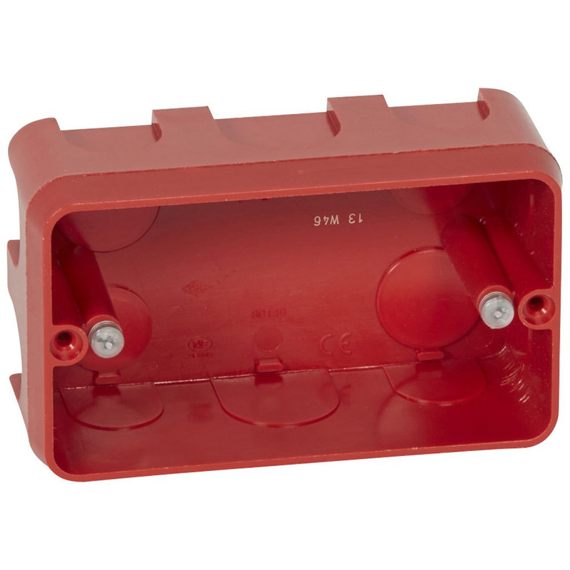 Legrand 080149 - Boîte multiposte Batibox maçonnerie pour 3 modules Mosaic - profondeur 40mm