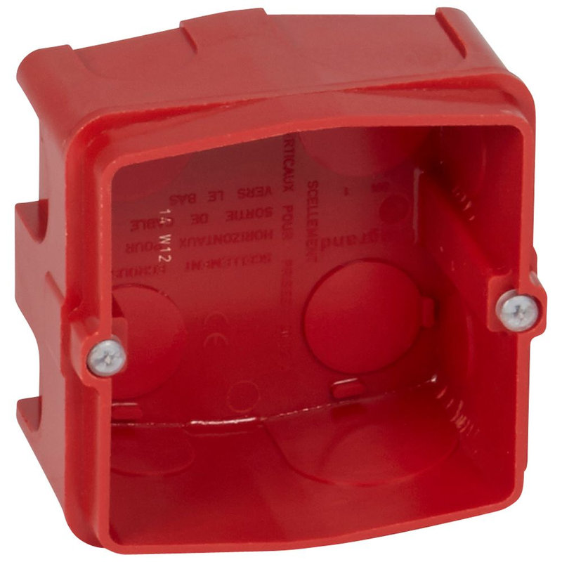 Legrand 080185 - Boîte Batibox maçonnerie pour prise 20A et 32A 1 poste - profondeur 50mm