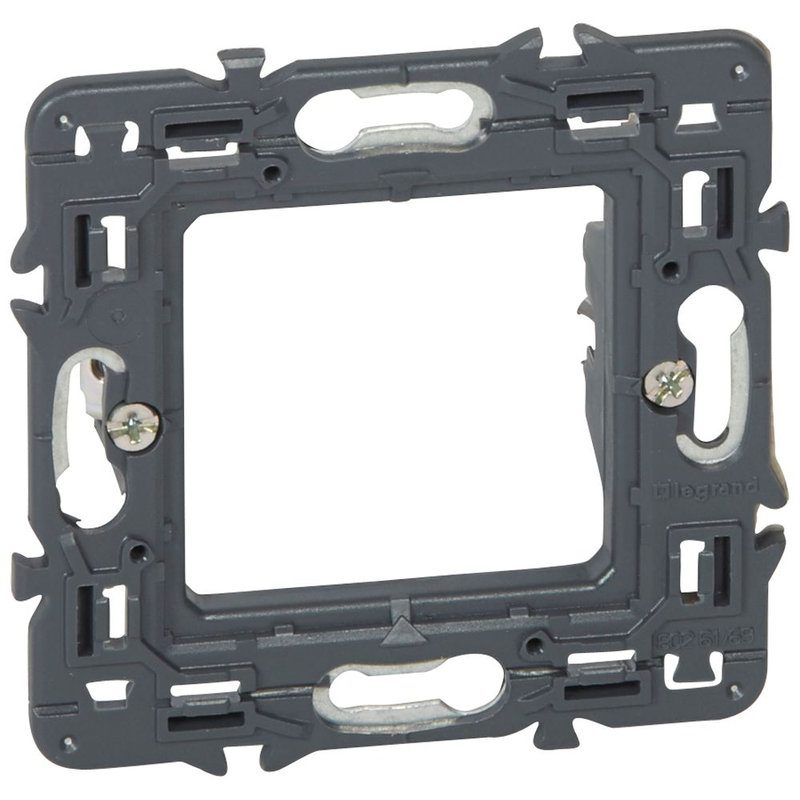 Legrand 080269 - Support à griffes longues pour Mosaic , Céliane ou Soliroc - 1 poste , 2 modules