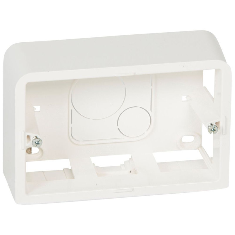 Legrand 080289 - Cadre saillie profondeur 40mm Mosaic pour 3 modules et support référence 080259