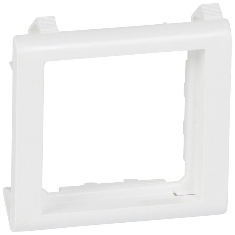 Legrand 080291 - Support de plaque étroit pour paroi mince Batibox 2 modules - blanc