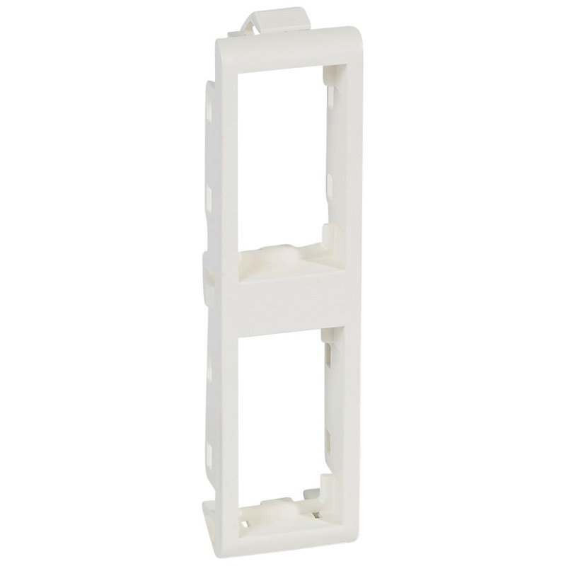 Legrand 080292 - Support de plaque étroit pour paroi mince Batibox 2x1 module vertical - blanc