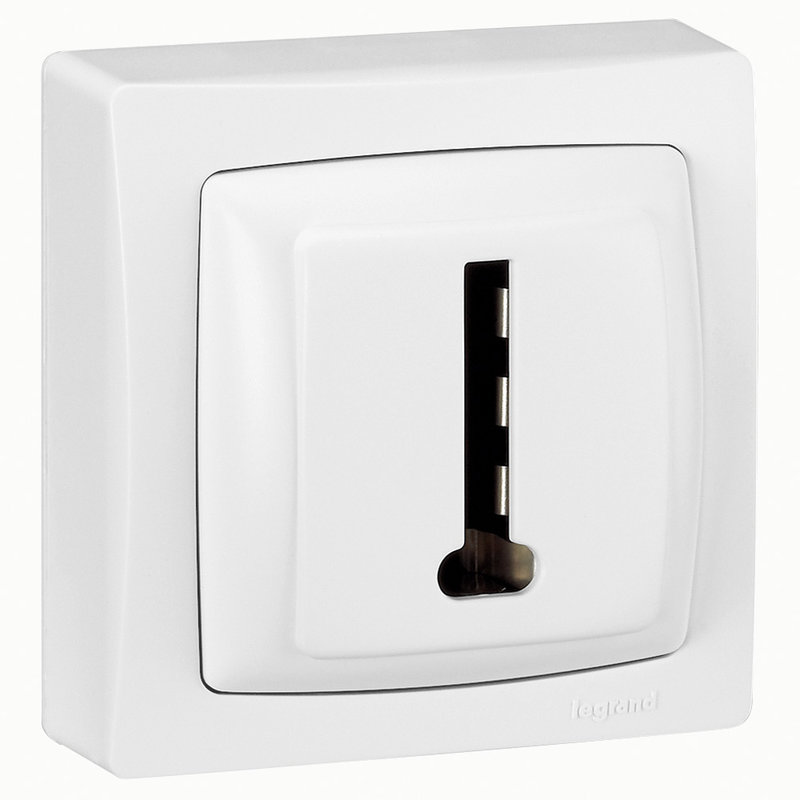 Legrand 086038 - Prise téléphone 8 contacts Appareillage saillie complet - blanc