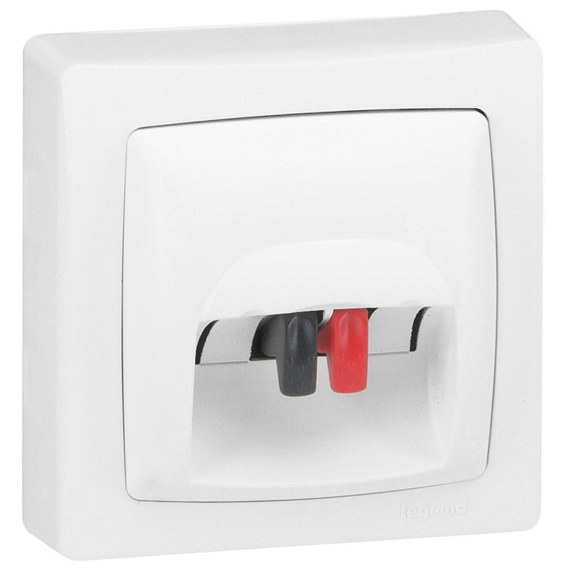 Legrand 086039 - Prise haut-parleur Appareillage saillie complet - blanc