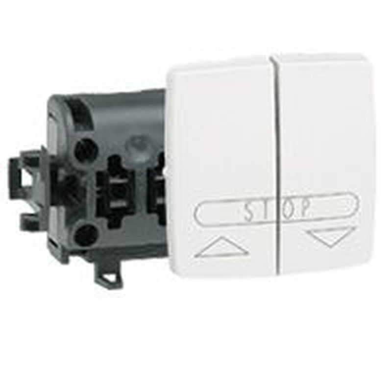 Legrand 086110 - Poussoir pour volets roulants Appareillage saillie composable - blanc