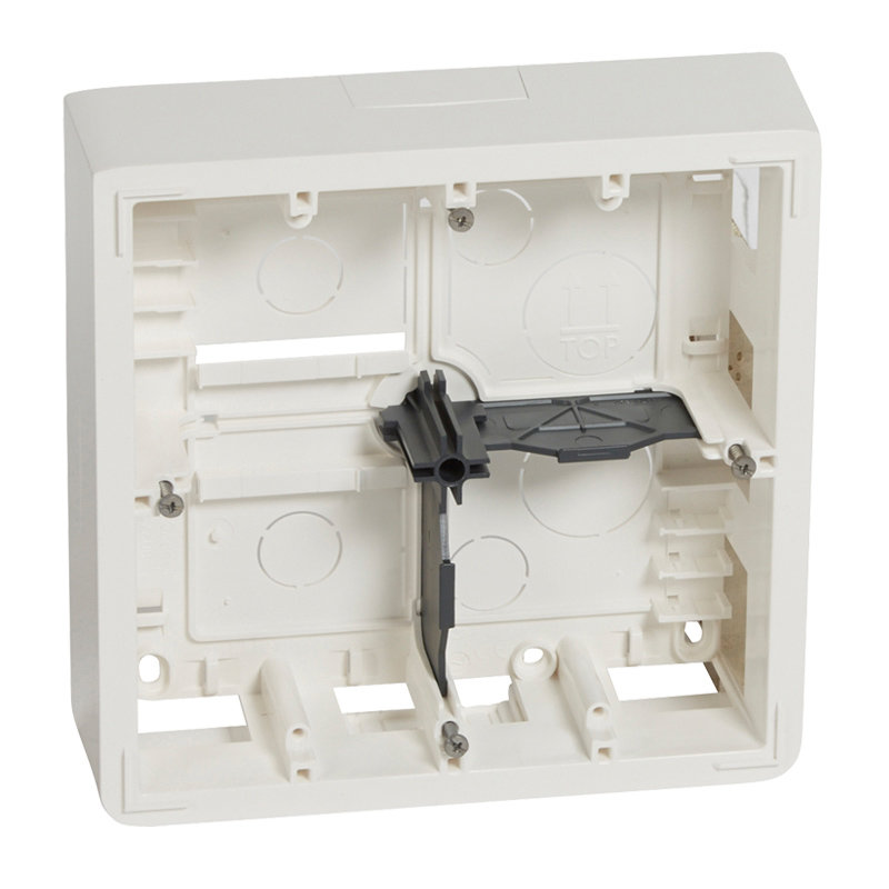 Legrand 080274 - Cadre saillie profondeur 46mm Mosaic pour 2x5 ou 2x2x2 modules - blanc