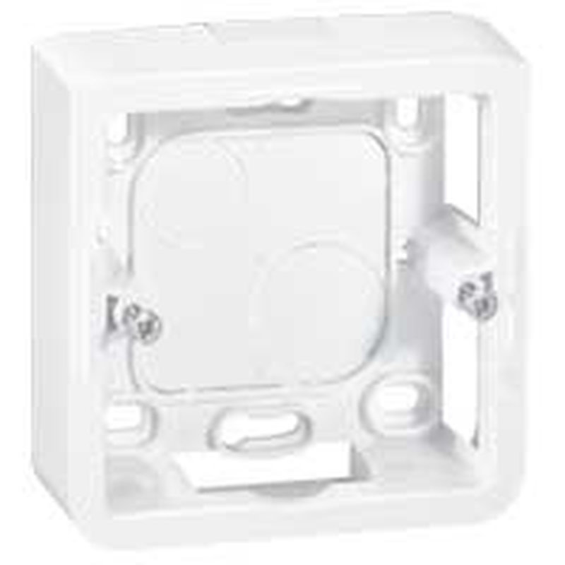 Legrand 080280 - Cadre saillie profondeur 30mm Mosaic pour 2 modules et support référence 080251
