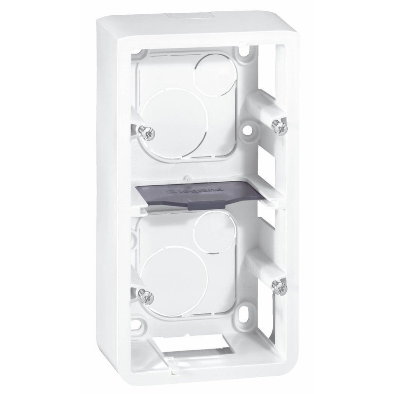 Legrand 080282 - Cadre Mosaic pour 4 modules montage vertical - profondeur 40mm