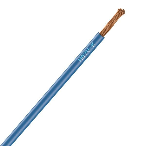 [CAB-1075B] Fil Électrique H07Vk 4 mm² Souple Bleu - Couronne De 100M