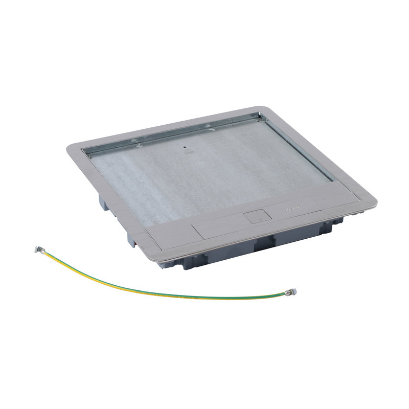 Legrand 088005 - Couvercle métal revêtement inox boite de sol version standard 16 ou 24 modules