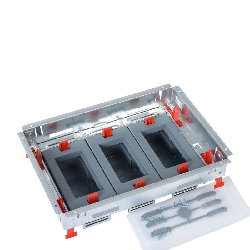 Legrand 088020 - Kit support hauteur réglable boîte de sol std prises horiz 3 paniers 4 modules