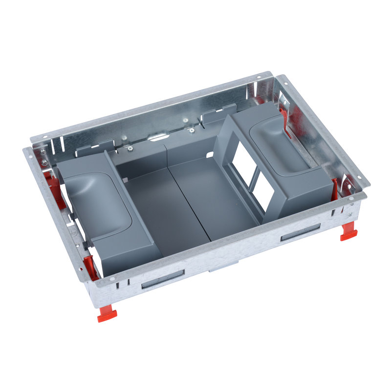 Legrand 088023 - Kit support pour boîte de sol standard pour prises verticale 2 rangées 4 modules