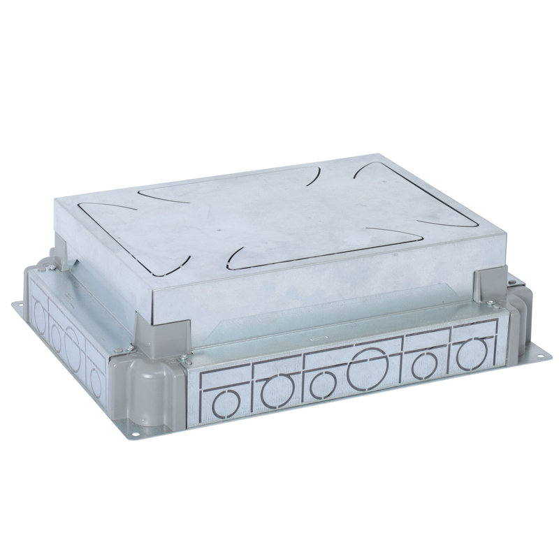 Legrand 088090 - Boîte d'encastrement chape béton auto-ajustable pour boîte de sol 8/12 modules