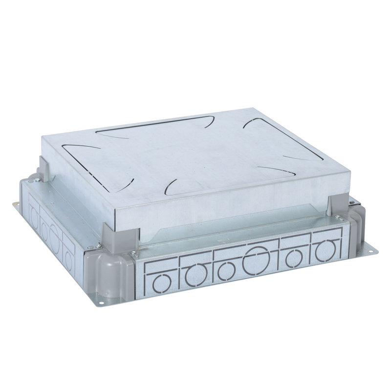 Legrand 088091 - Boîte d'encastrement chape béton auto-ajustable pour boîte de sol 12/18 modules