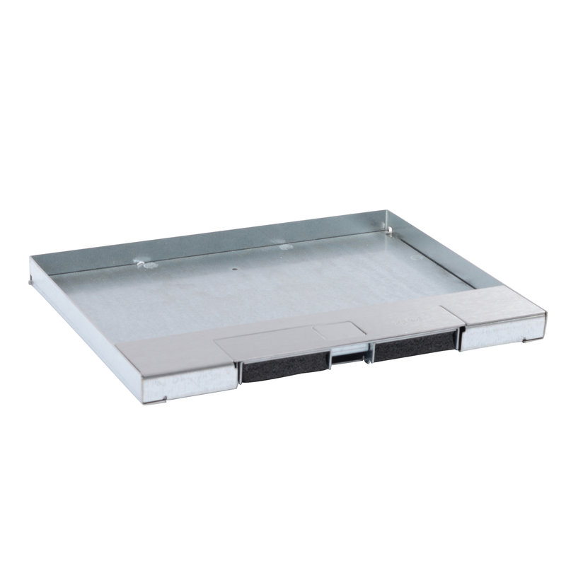 Legrand 088104 - Couvercle métal revêtement inox - boite de sol affleurante 12/18 modules