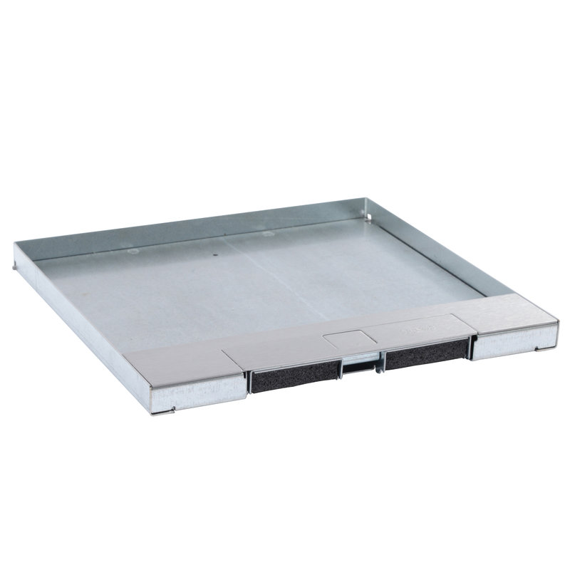 Legrand 088105 - Couvercle métal revêtement inox boite de sol version affleurante 16/24 modules