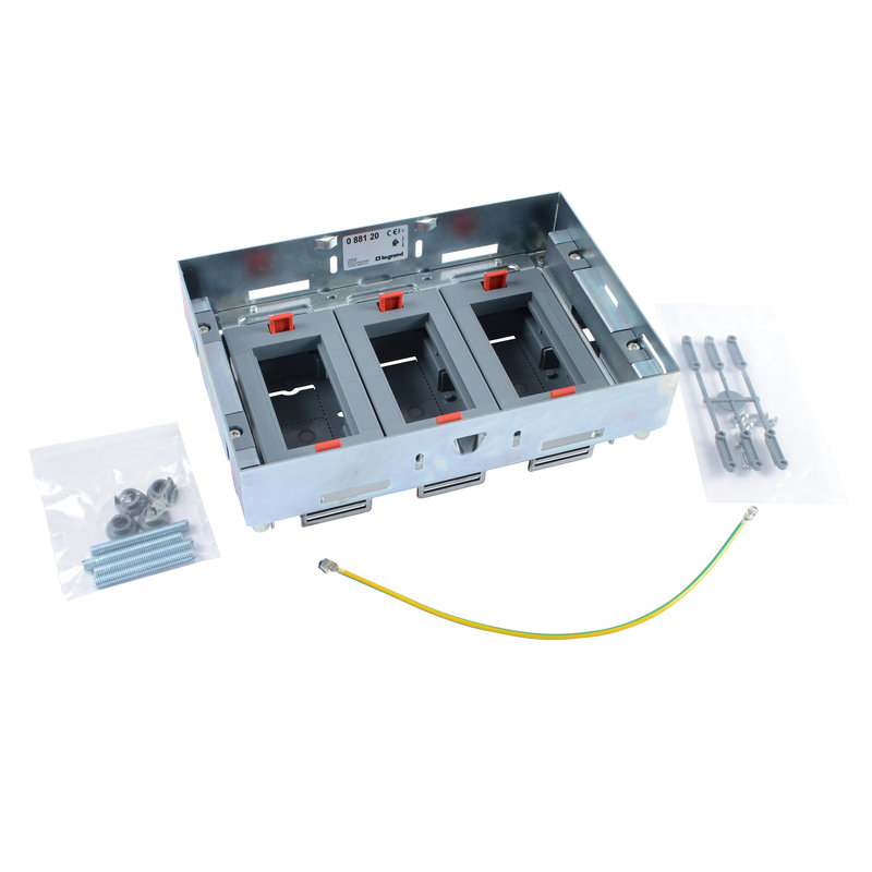 Legrand 088120 - Kit support haut réglable boîte sol affleurante prises horiz 3 paniers de 4 mod