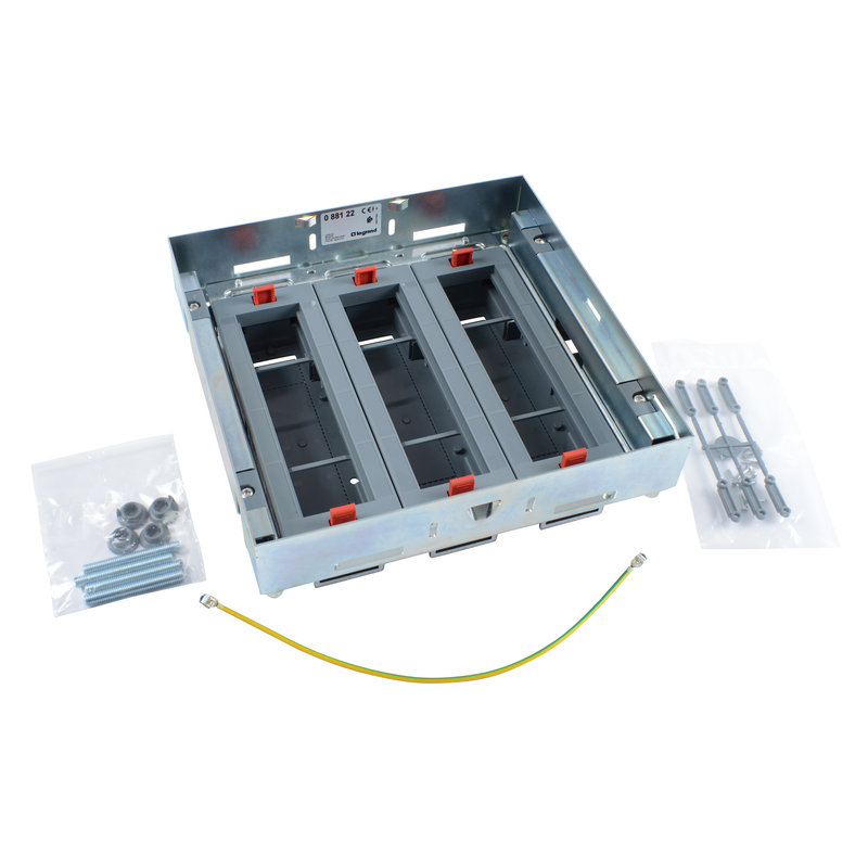 Legrand 088122 - Kit support haut réglable boîte sol affleurante prises horiz 3 paniers de 8 mod