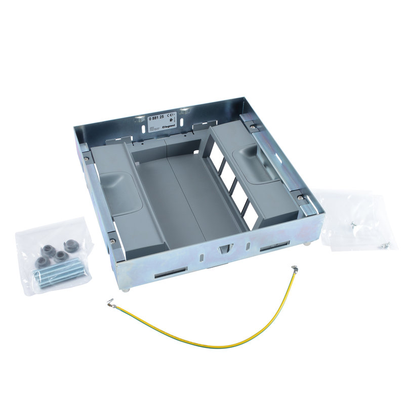 Legrand 088125 - Kit support pour boîte de sol affleurante prises verticale 2 rangées 8 modules