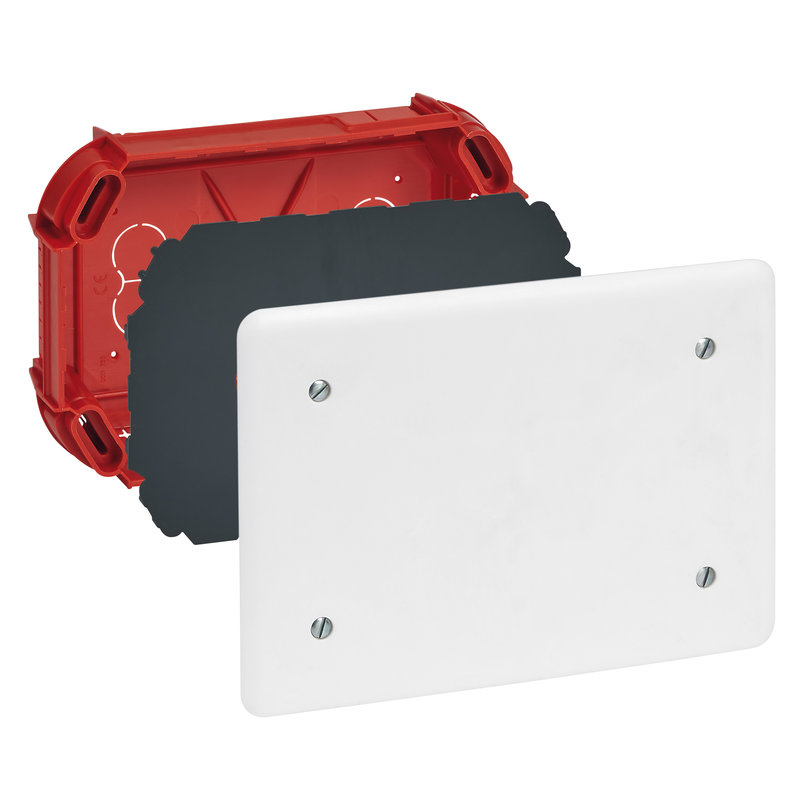 Legrand 089273 - Boîte complète Batibox maçonnerie pour dérivation rectangulaire 165x115x40mm