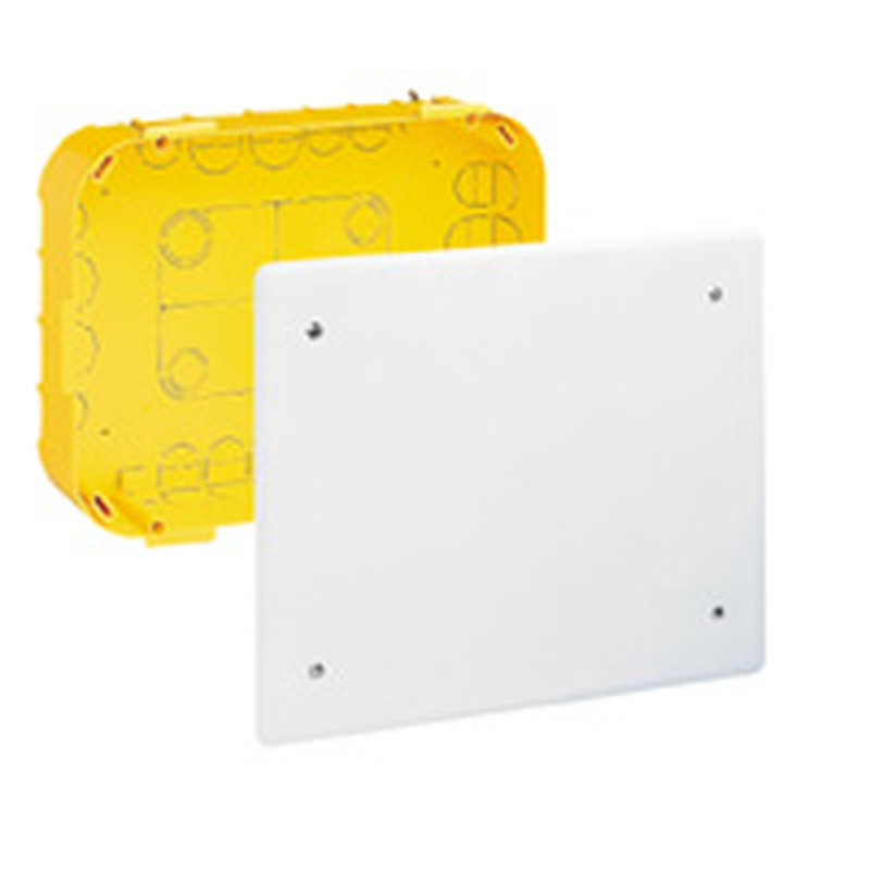 Legrand 089372 - Boîte pour dérivation Batibox cloisons sèches 115x115x40mm couvercle 140x140mm