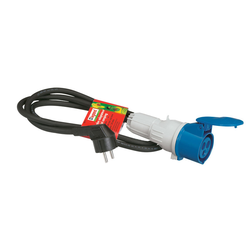 Legrand 090041 - Cordon adaptateur pour caravane, marchés ou camping-car - longueur 1,5m