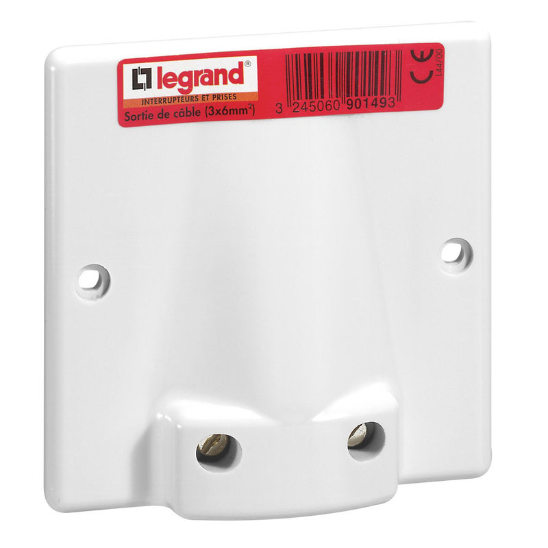 Legrand 090149 - Sortie de câble 20A à 32A avec volet -blanc