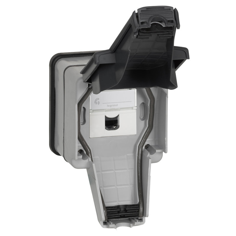 Legrand 090467 - Prise RJ45 étanche catégorie 6 FTP Plexo IP66 complet - gris