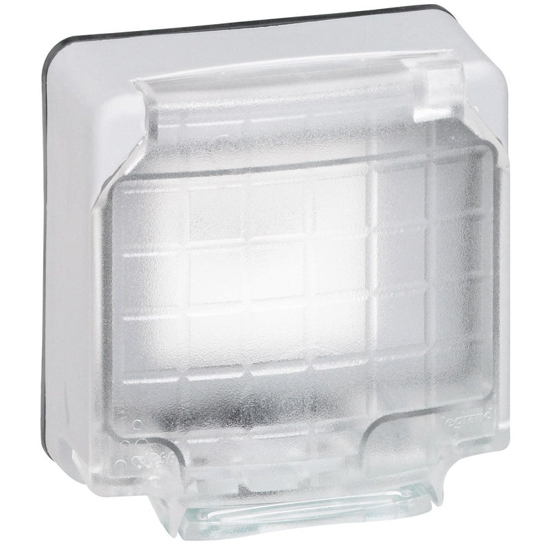 Legrand 090490 - Adaptateur étanche Plexo IP66 composable pour mécanismes 2 modules Mosaic - gris