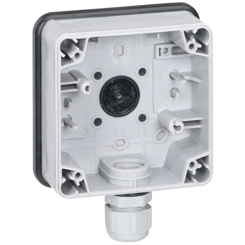 Legrand 090491 - Boîtier étanche 1 poste Plexo IP66 composable - gris