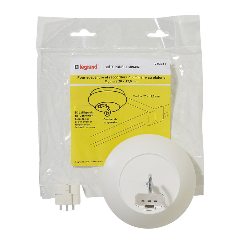 Legrand 090521 - Boîte pour luminaire pour moulure 20x12,5mm