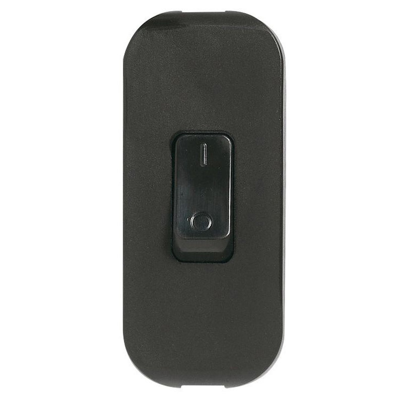 Legrand 091151 - Interrupteur à bascule à touche de couleur noir - blister avec Gencod