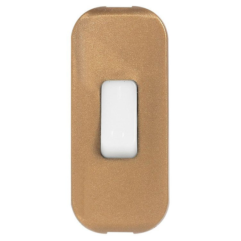 Legrand 091157 - Interrupteur à bascule à touche luminescente vieil or - blister avec Gencod