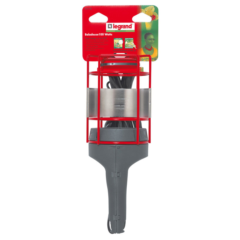 Legrand 091270 - Baladeuse domestique 230V 100W à panier métal IP20 - fiche 2P + cordon 5m